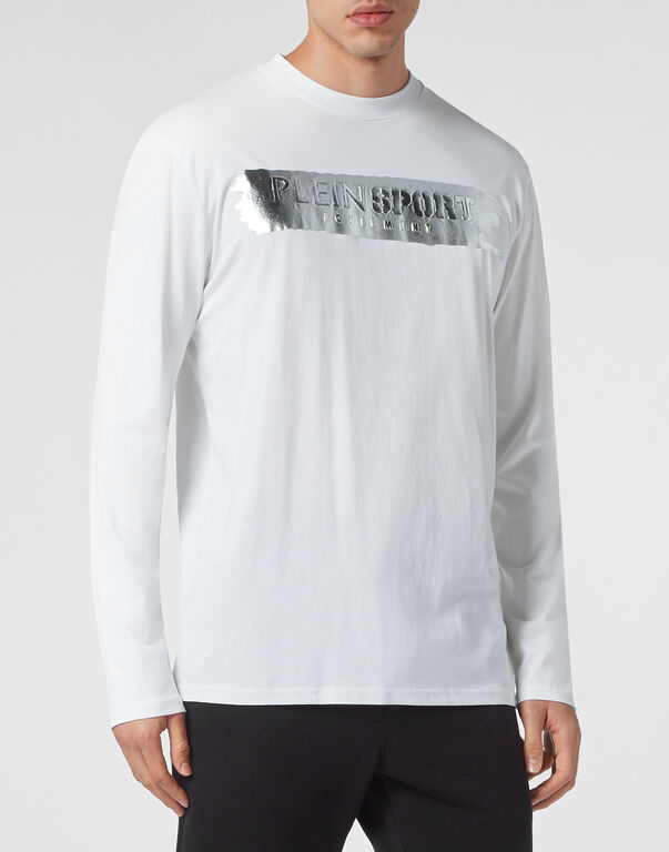 Plein Sport T-shirt Round Neck LS White