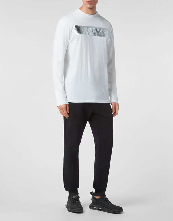 Plein Sport T-shirt Round Neck LS White