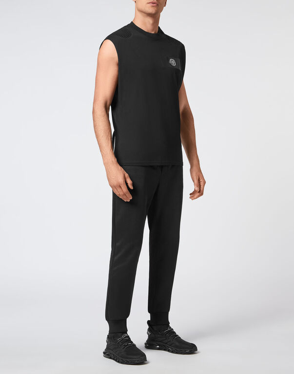 Plein Sport T-shirt Round Neck Sleeveless Black