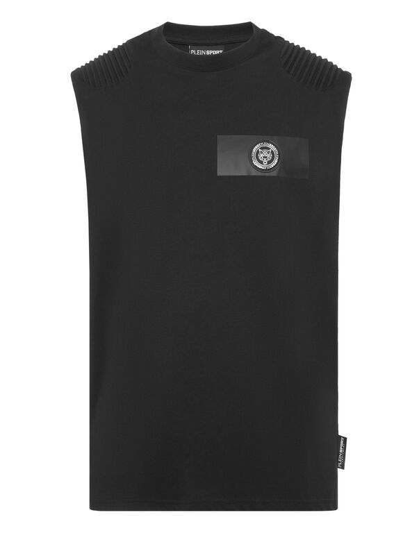 plein sport T-shirt Round Neck Sleeveless black
