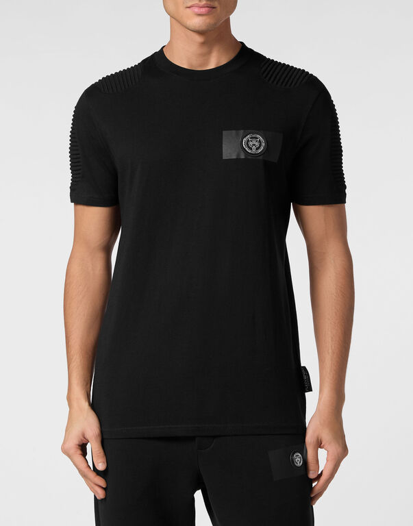 Plein Sport T-shirt Round Neck SS Black / Black