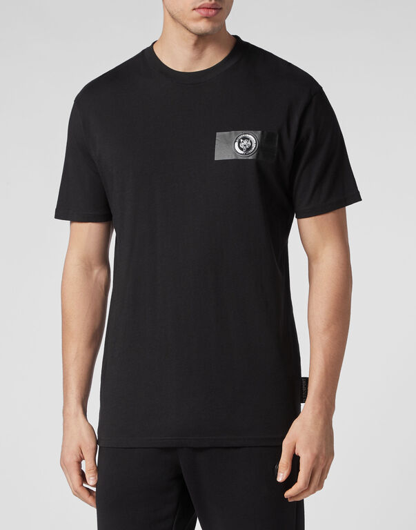 Plein Sport T-shirt Round Neck SS Black+green Fluo