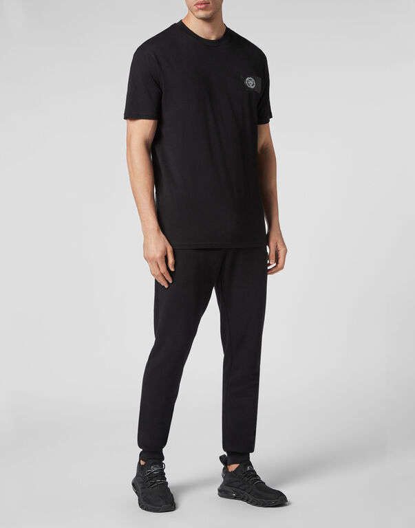 Plein Sport T-shirt Round Neck SS Black+green Fluo