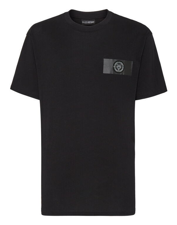 plein sport T-shirt Round Neck SS black+green fluo