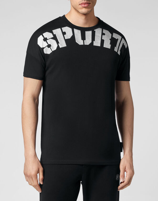Plein Sport T-shirt Round Neck SS Black/silver