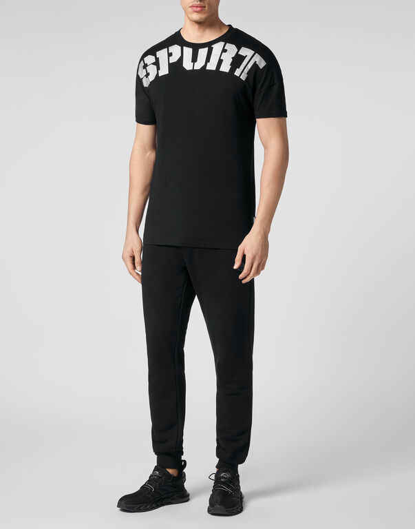 Plein Sport T-shirt Round Neck SS Black/silver