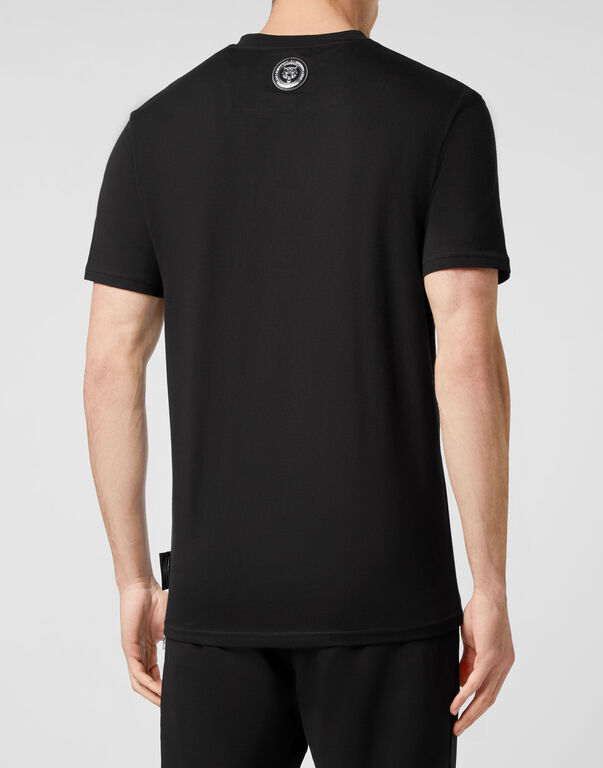 Plein Sport T-shirt Round Neck SS Black / White