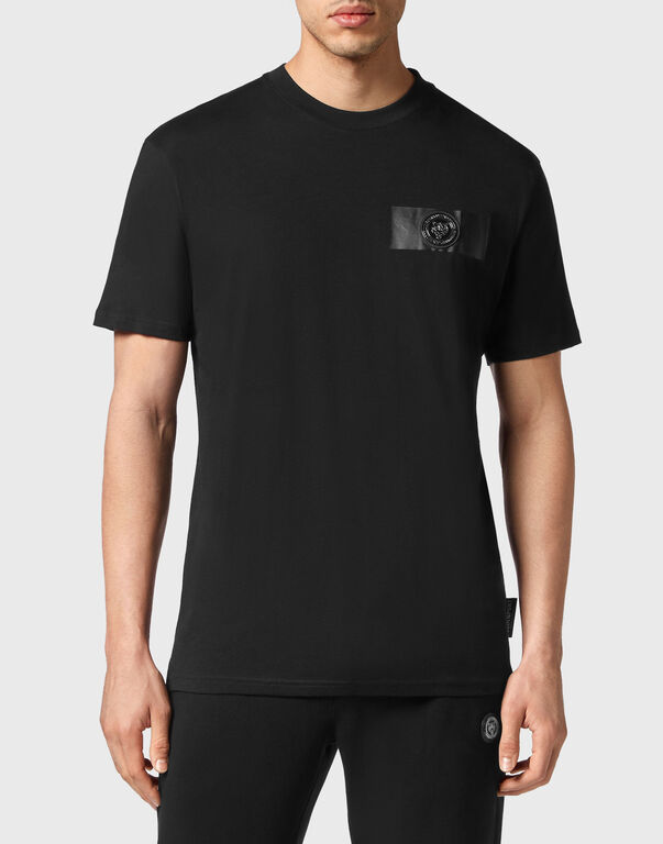 Plein Sport T-shirt Round Neck SS Black / White