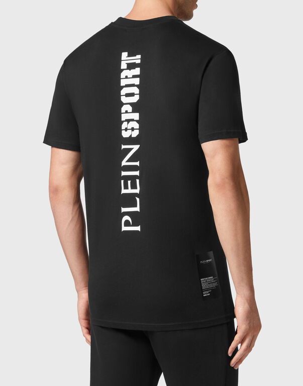 Plein Sport T-shirt Round Neck SS Black / White