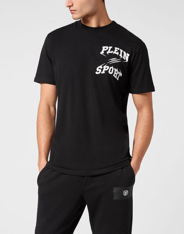 Plein Sport T-shirt Round Neck SS Black / White