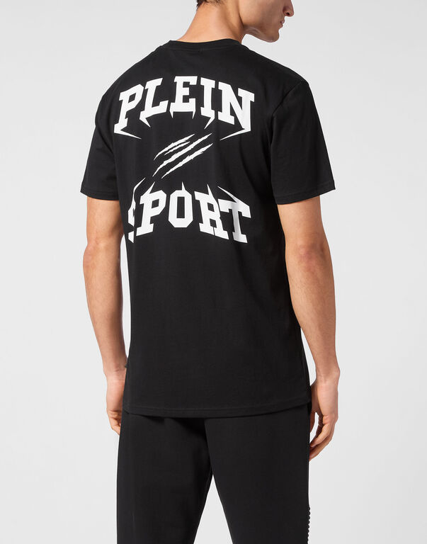 Plein Sport T-shirt Round Neck SS Black / White