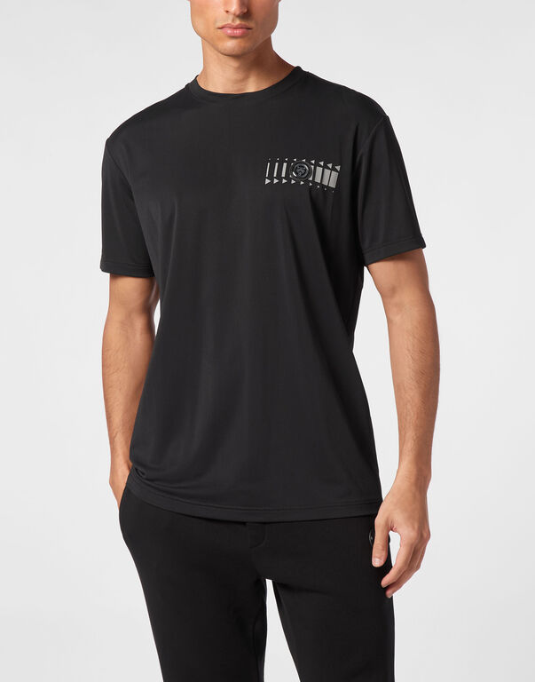 Plein Sport T-shirt Round Neck SS Racing Black
