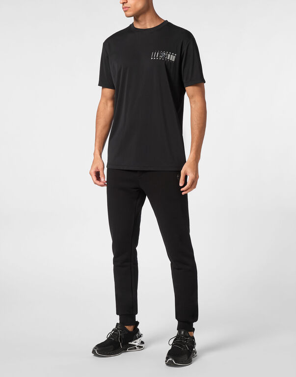 Plein Sport T-shirt Round Neck SS Racing Black