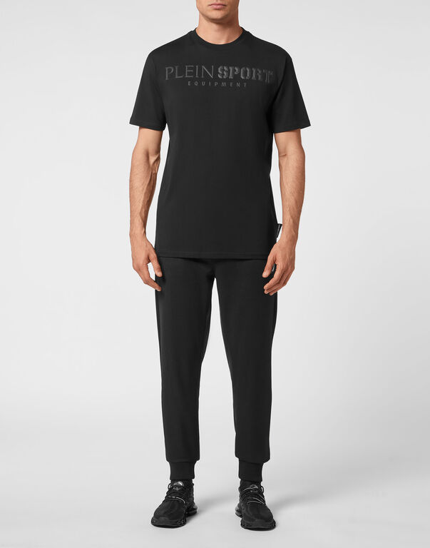 Plein Sport T-shirt Round Neck SS Statement Black
