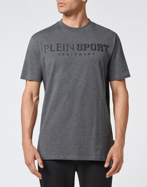 Plein Sport T-shirt Round Neck SS Statement Grey