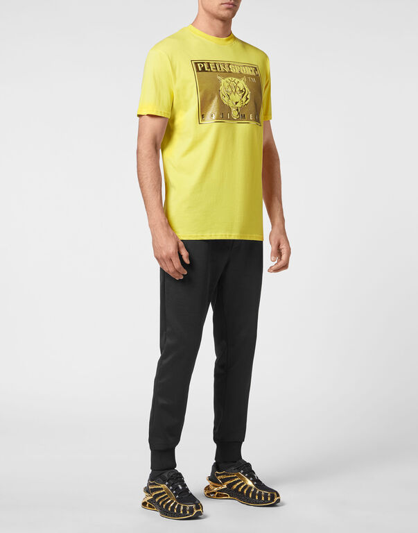 Plein Sport T-shirt Round Neck SS Statement Yellow