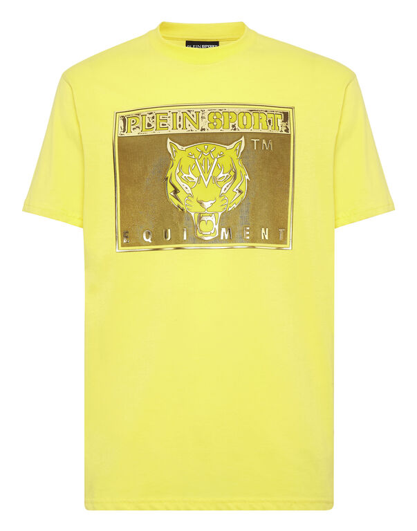 plein sport T-shirt Round Neck SS Statement yellow