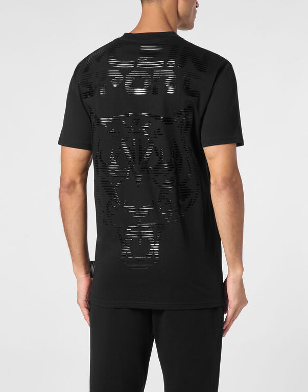 Plein Sport T-shirt Round Neck SS Tiger Black