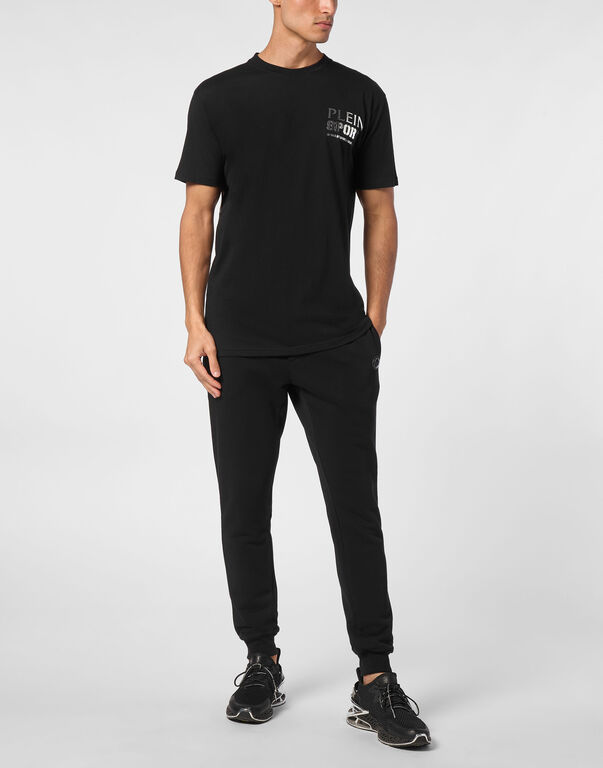 Plein Sport T-shirt Round Neck SS Tiger Black