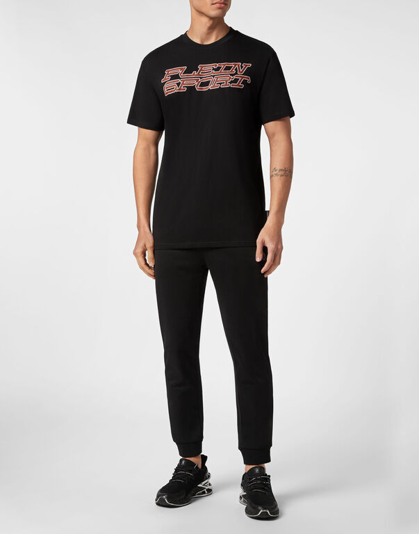 Plein Sport T-shirt Round Neck SS Tiger Black