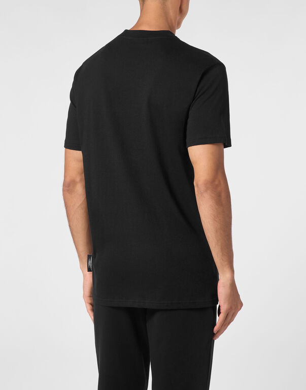Plein Sport T-shirt Round Neck SS Tiger Black