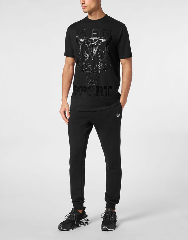 Plein Sport T-shirt Round Neck SS Tiger Black