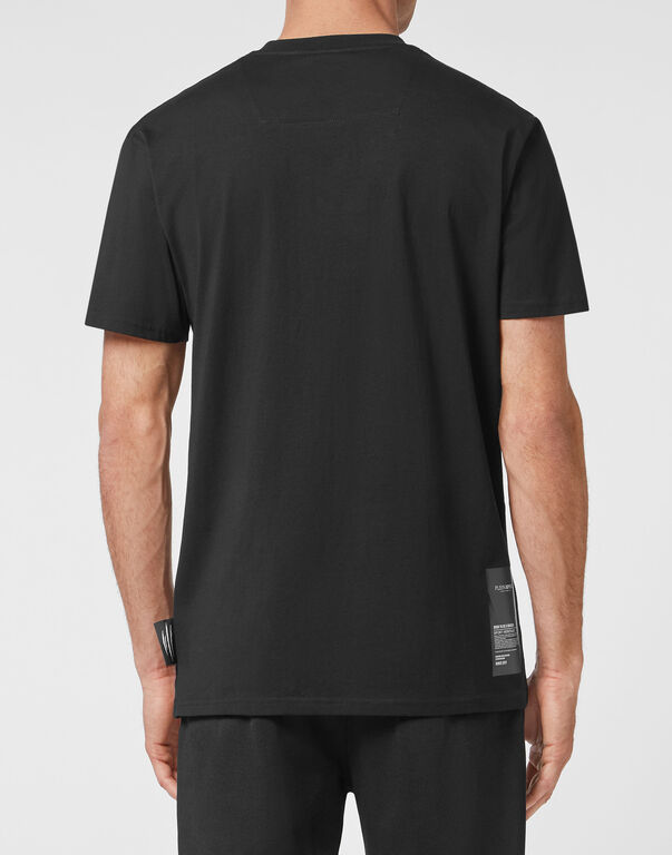 Plein Sport T-shirt Round Neck SS Tiger Black / Gold