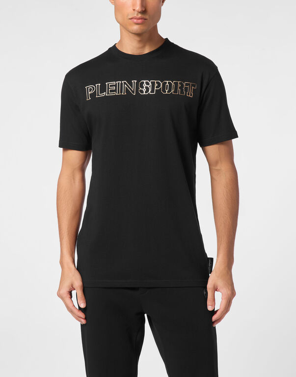 Plein Sport T-shirt Round Neck SS Tiger Black