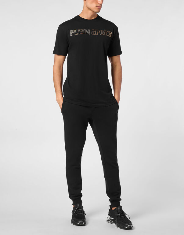 Plein Sport T-shirt Round Neck SS Tiger Black