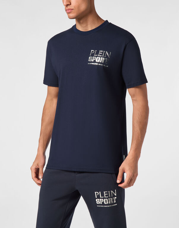 Plein Sport T-shirt Round Neck SS Tiger Dark Blue