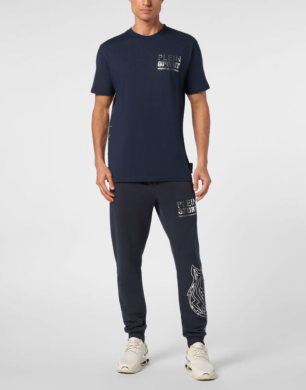 Plein Sport T-shirt Round Neck SS Tiger Dark Blue