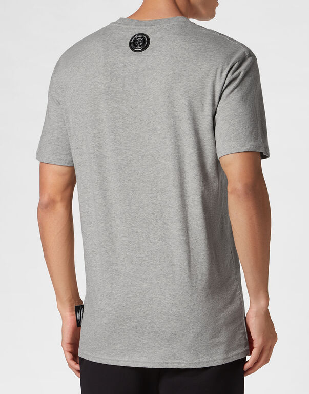 Plein Sport T-shirt Round Neck SS Tiger Grey