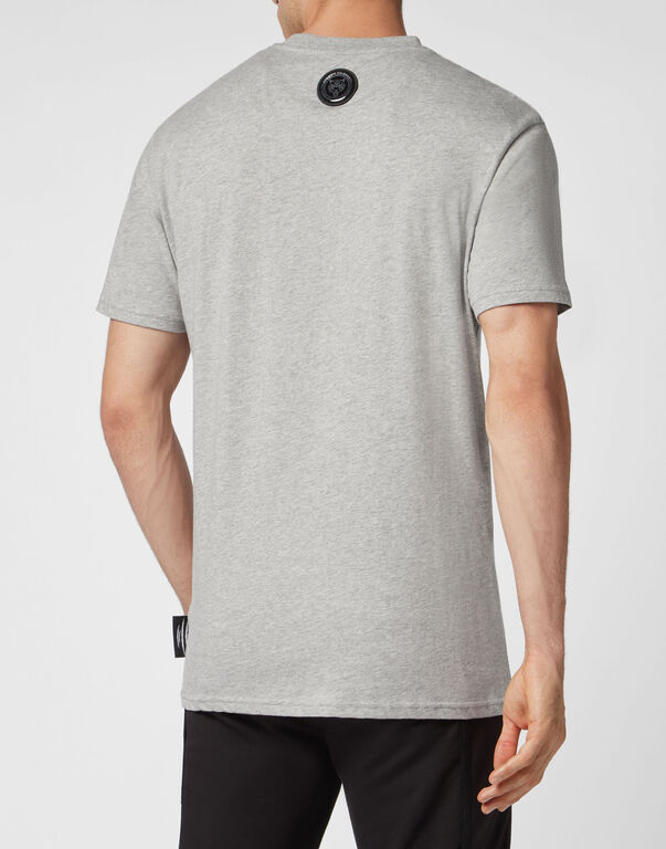 Plein Sport T-shirt Round Neck SS Tiger Grey