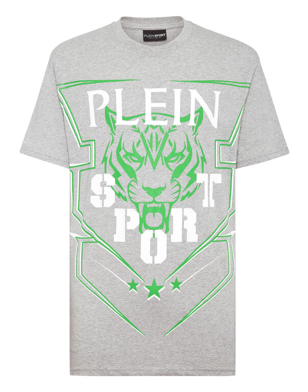 plein sport T-shirt Round Neck SS Tiger grey