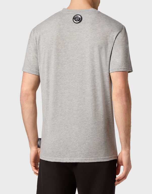 Plein Sport T-shirt Round Neck SS Tiger Grey / Blue