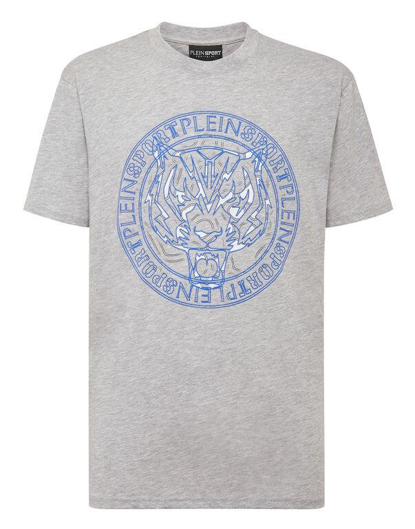 plein sport T-shirt Round Neck SS Tiger grey / blue