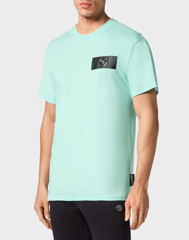Plein Sport T-shirt Round Neck SS Tiger Mint Green