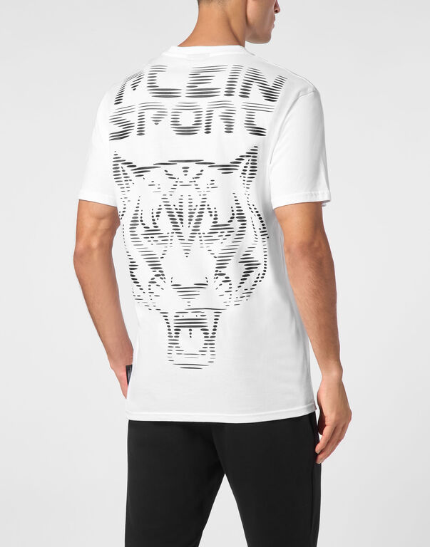 Plein Sport T-shirt Round Neck SS Tiger White