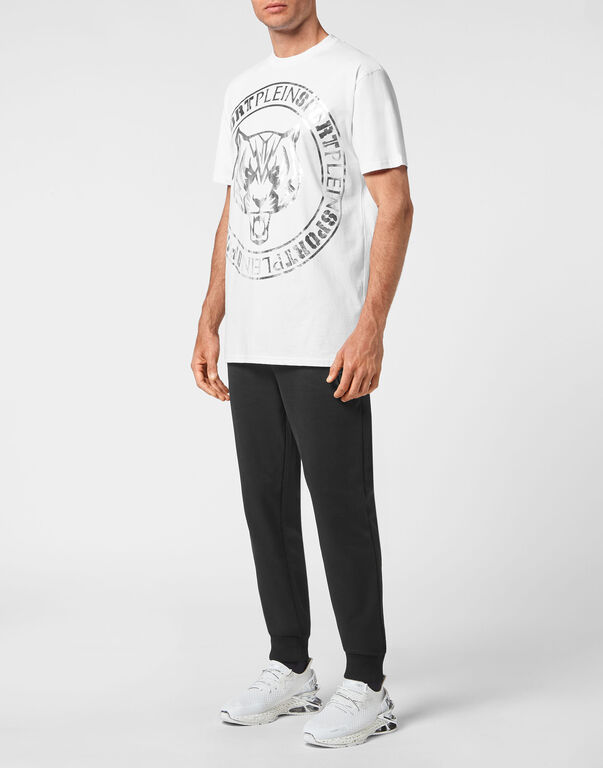 Plein Sport T-shirt Round Neck SS Tiger White