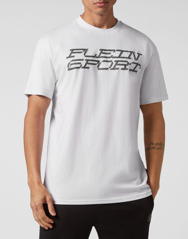 Plein Sport T-shirt Round Neck SS Tiger White
