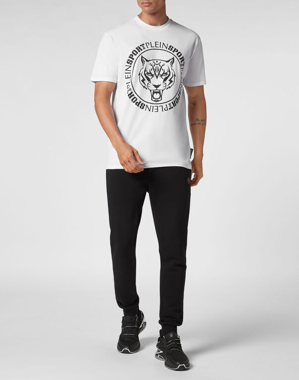 Plein Sport T-shirt Round Neck SS Tiger White