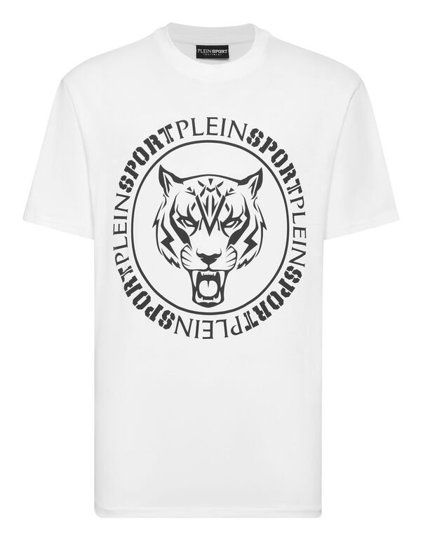 plein sport T-shirt Round Neck SS Tiger white