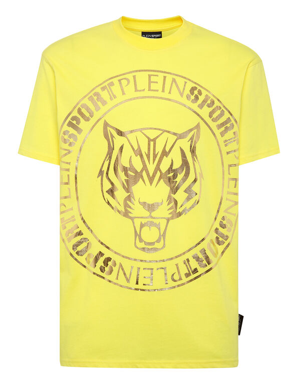 plein sport T-shirt Round Neck SS Tiger yellow
