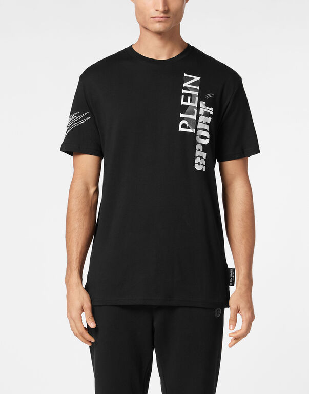 Plein Sport T-shirt Round Neck SS Wave Black