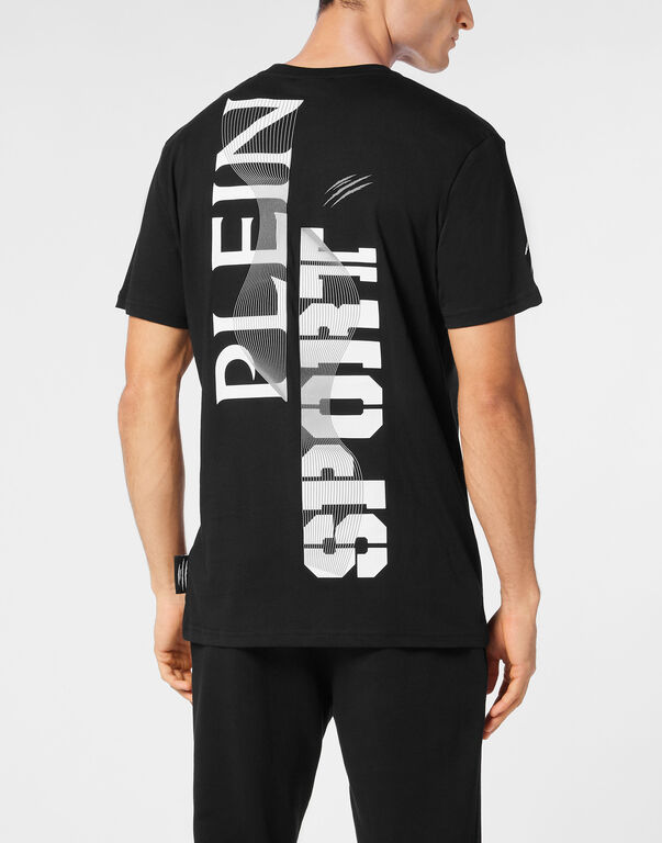 Plein Sport T-shirt Round Neck SS Wave Black