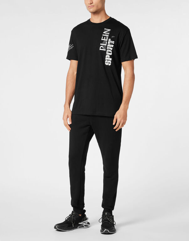 Plein Sport T-shirt Round Neck SS Wave Black