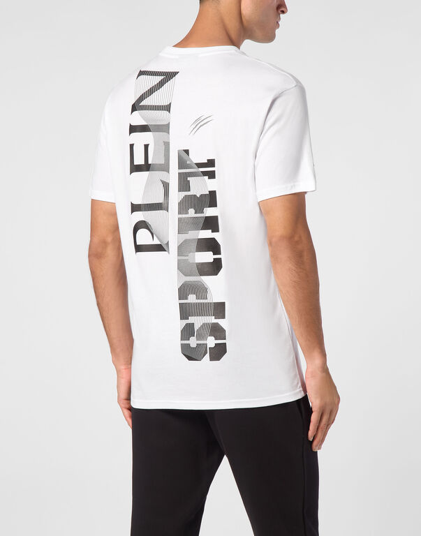 Plein Sport T-shirt Round Neck SS Wave White