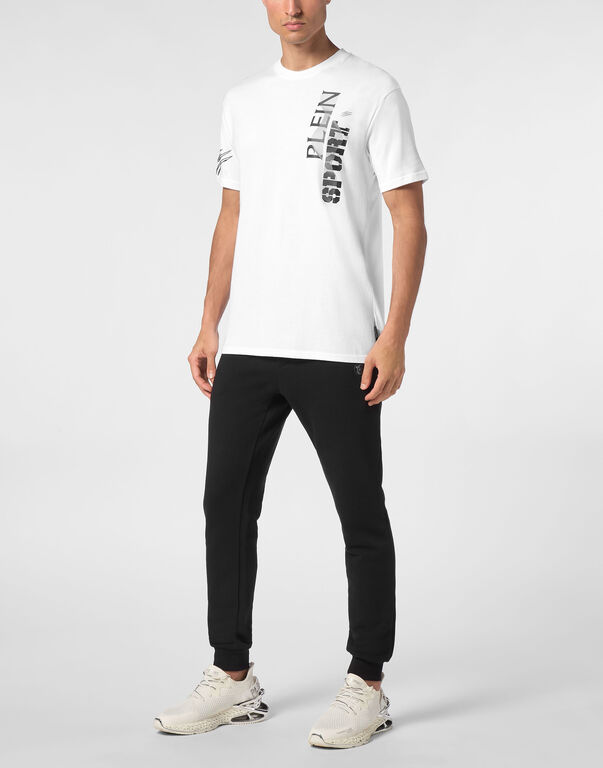 Plein Sport T-shirt Round Neck SS Wave White