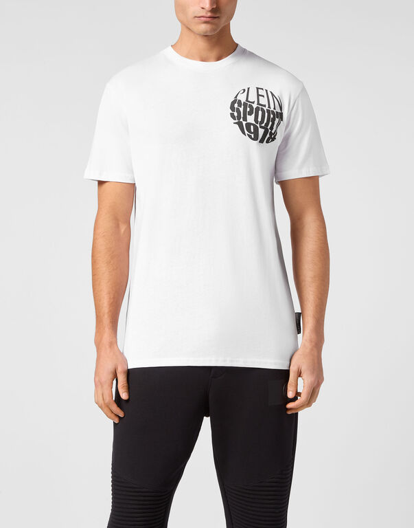 Plein Sport T-shirt Round Neck SS White / Black