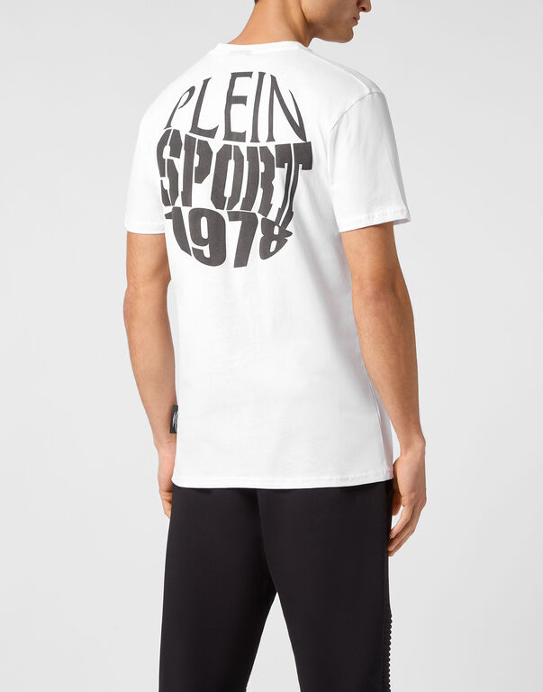 Plein Sport T-shirt Round Neck SS White / Black